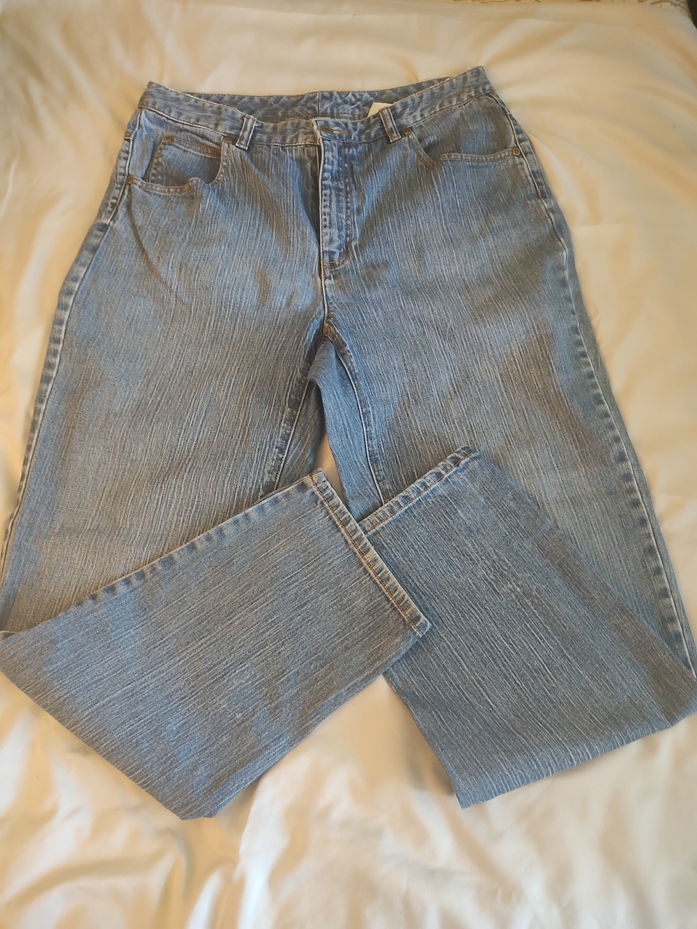 Talbots Light Blue High-Rise Straight Leg Jeans